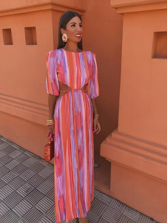 Charlotta™ - Elegant Klänning med Cut-Out